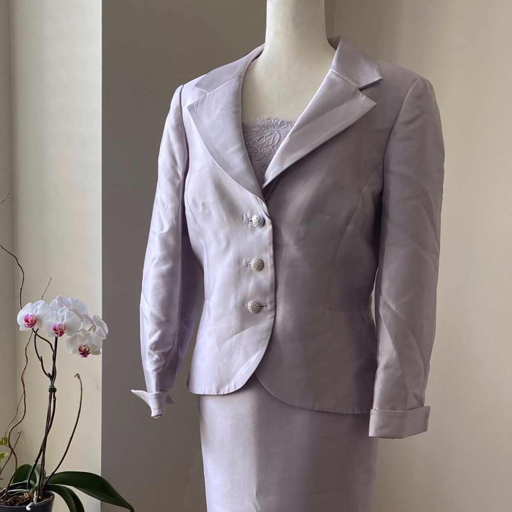 Lilac Skirt Suit 3pcs